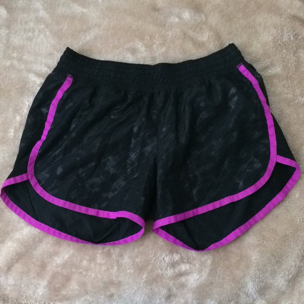 Champion black and purple shorts